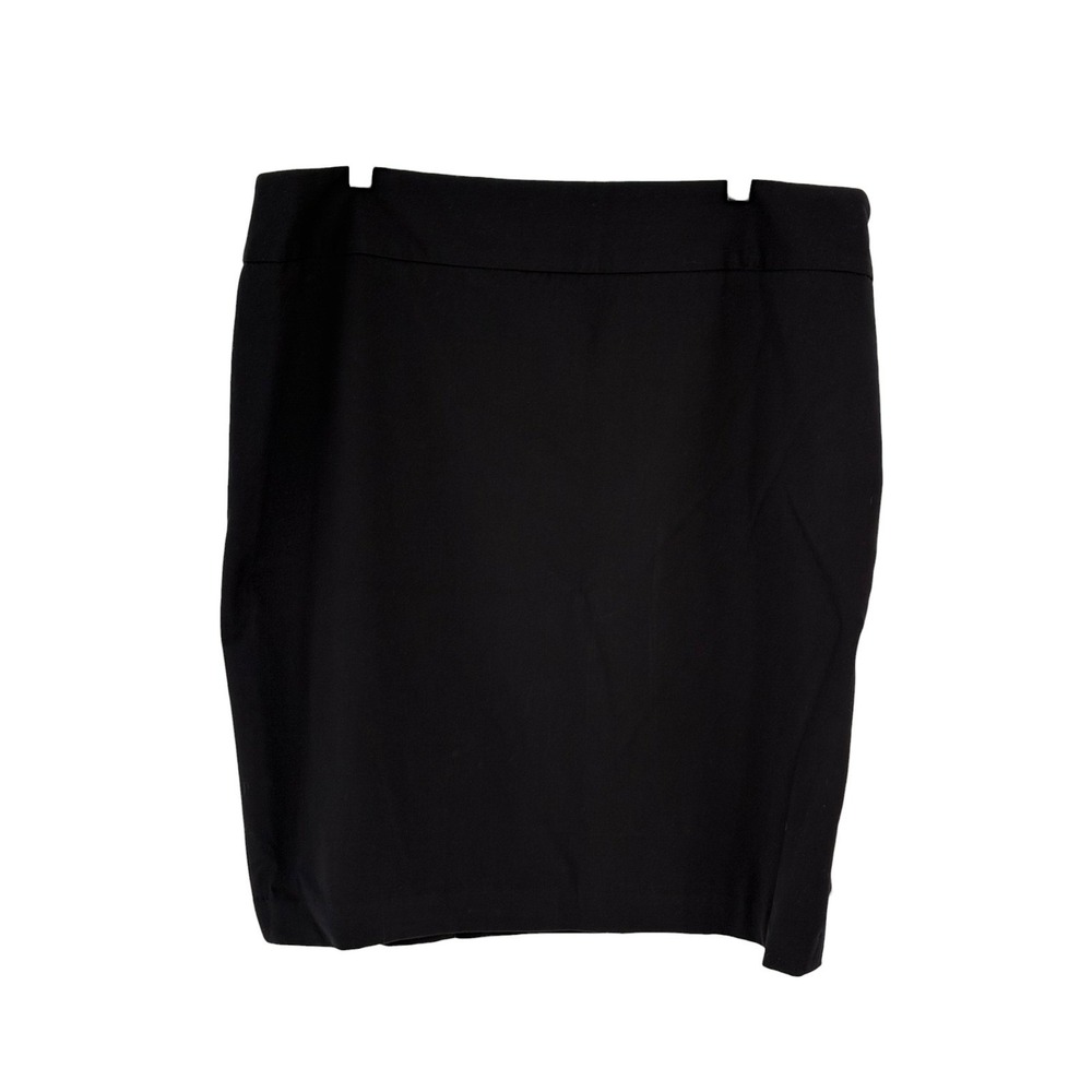 Liz Claiborne Pencil Skirt Black Side Zip Lined Stretch Plus Size 18
